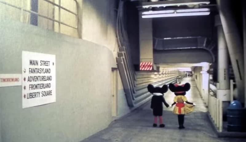 Disney Utilidors with Minnie & Mickey