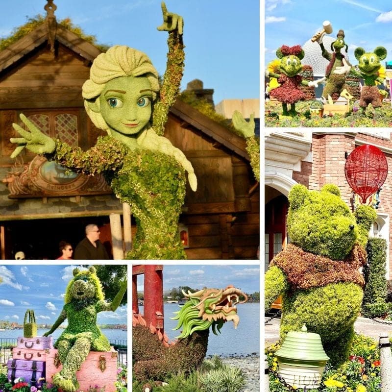 Epcot Flower & Garden Festival Character Topiaries