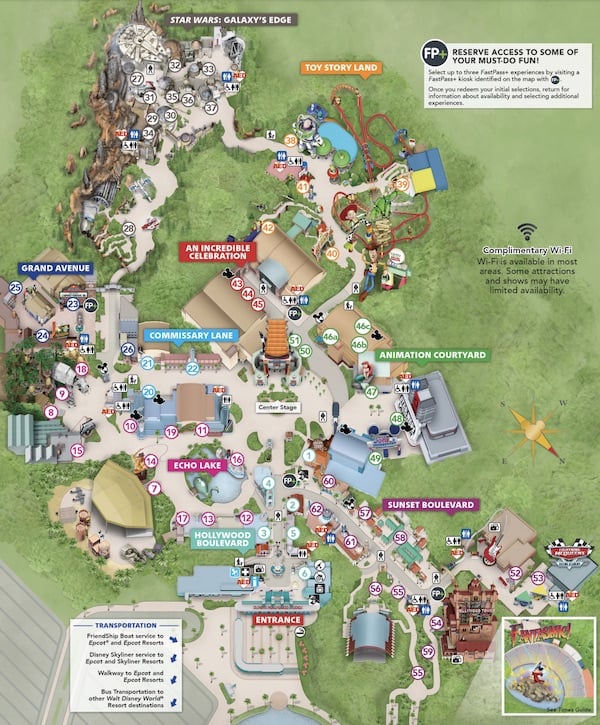 Disney Hollywood Studios Map 2021 - Map Pasco County