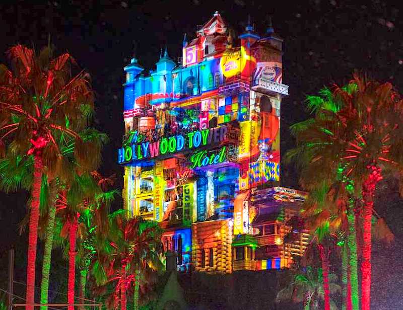Hollywood Tower Christmas at Disney