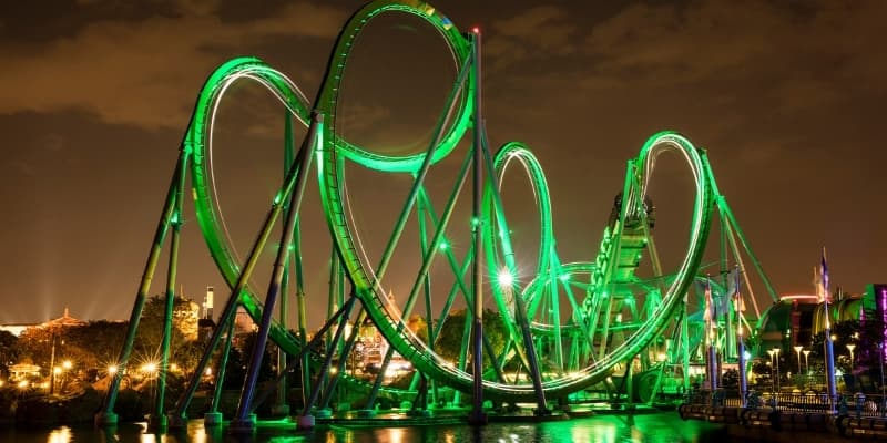 Hulk Coaster Universal Rides