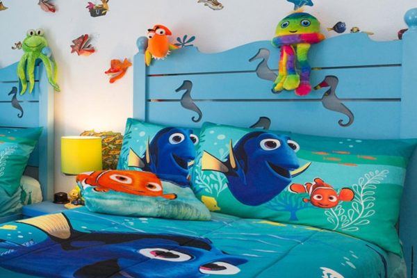Nemo Themed Bed with Carved Bed