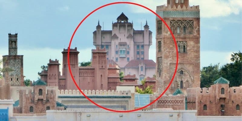 Planning a Disney Vacation Morocco Pavilion Tower of Terror View