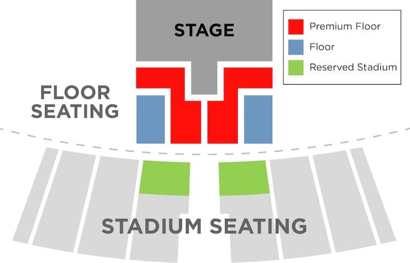 SeaWorld Seven Seas Festival Concert Seating Map