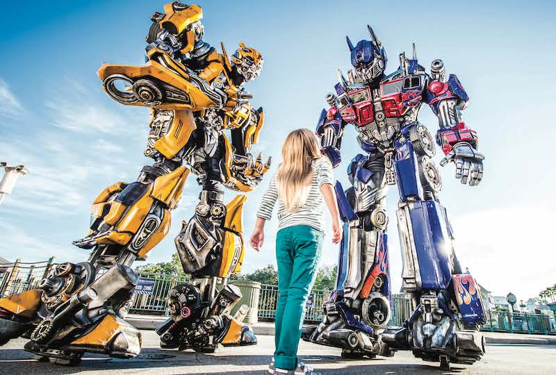 Transformers The Ride Optimus Prime and Bumblebee Meet and Greets