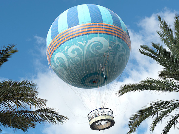 Characters in Flight Balloon Ride at Disney Springs